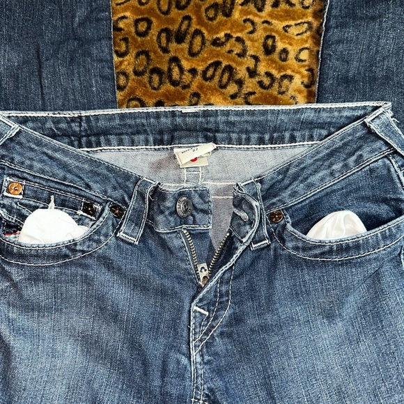 True Religion Rainbow Stitch Straight Jeans – Women’s Size 27 - Picture 5 of 12